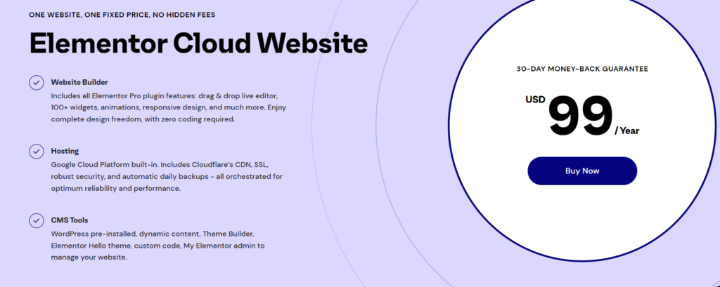5 Elementor Cloud Website Cena