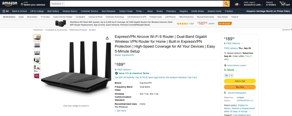 4 Aircove Wifi Router Amazon