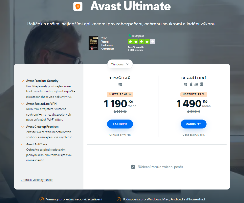 Avast Premium Cena