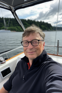 Bill Gates Selfie Midjourney V5