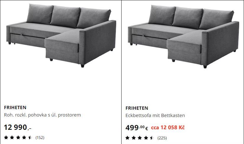 Ikea Porovnani