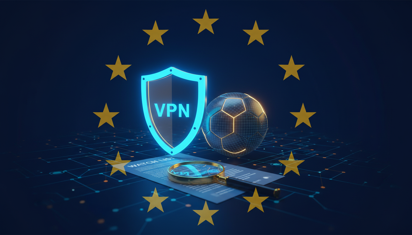 VPN, fotbal a seznam EU proti pirátství